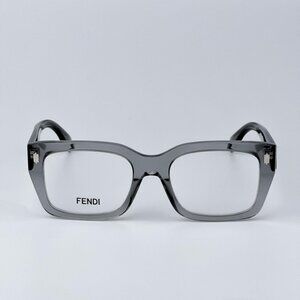 Fendi ROMA FE50094I 020 Men BRAND NEW Eyeglasses Rectangular Transparent Grey